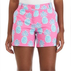 Crown & Ivy | Caroline Pink Pineapple Print Shorts
